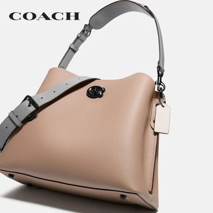 coach-กระเป๋าสะพายไหล่ผู้หญิงรุ่น-willow-shoulder-bag-in-colorblock-สีครีม-c2590-v5tap