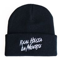 [Hana Clothing Store] Anuel AA Beanies หมวกสำหรับผู้ชายผู้หญิงจริง Hasta La Muerte เย็บปักถักร้อยถักหมวกฮิปฮอปหมวกหมวก