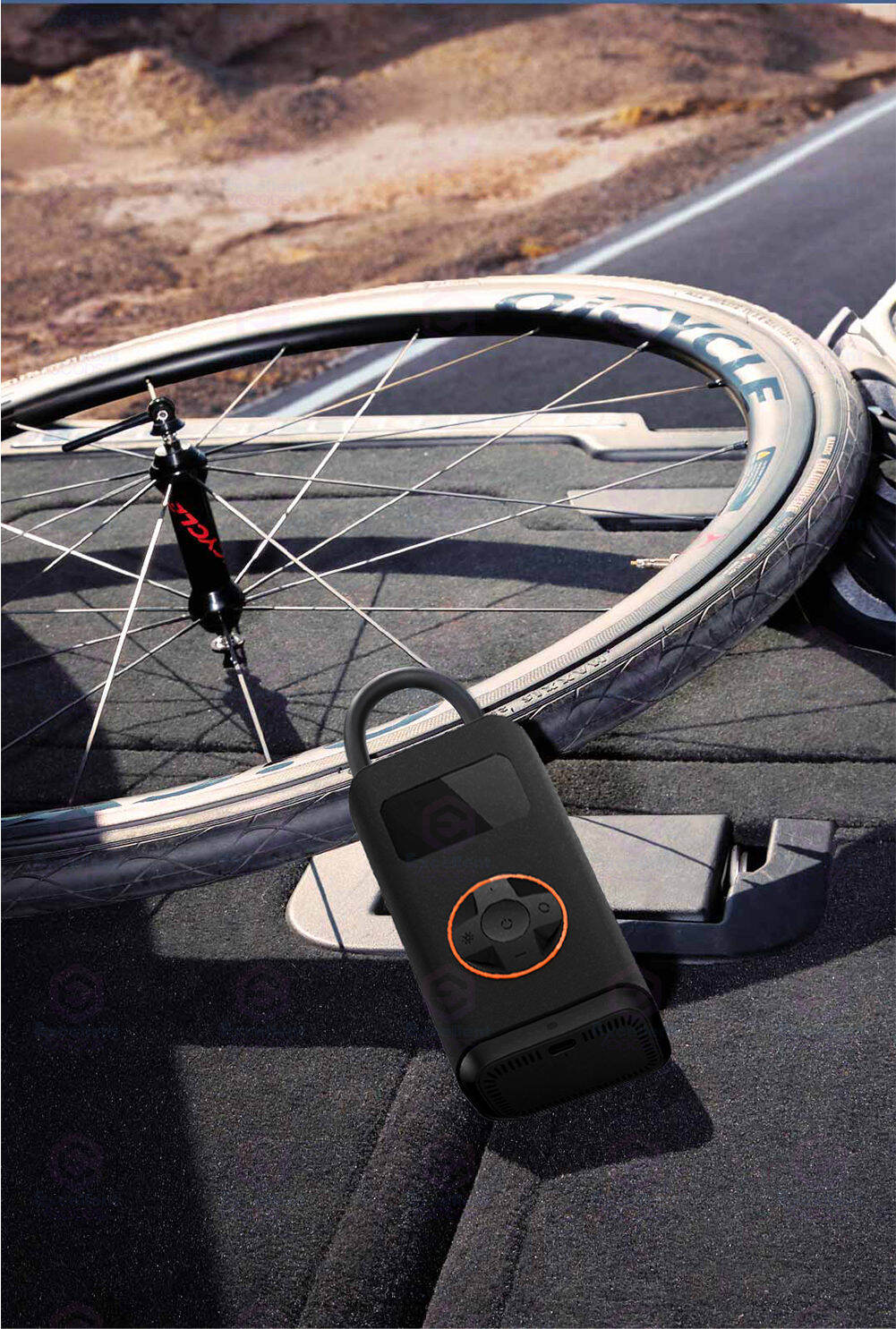 Qicycle Portable Electric Air Pump N2 Inflatable Treasure เครื่องสูบลม