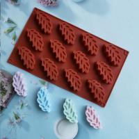 แม่พิมพ์ ซิลิโคน รูปใบไม้ 12 ช่อง (คละสี) Autumn leaves Silicone Molds