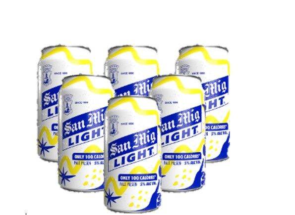 San Mig Light Beer Can 330ml X 6 Lazada Ph