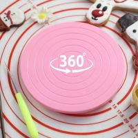 ELEGANT Plastic Cake Plate Turntable Rotating Anti-skid Cake Stand Cake Decorating Rotating Table Cake Spatula DIY Baking Kitchen Tool