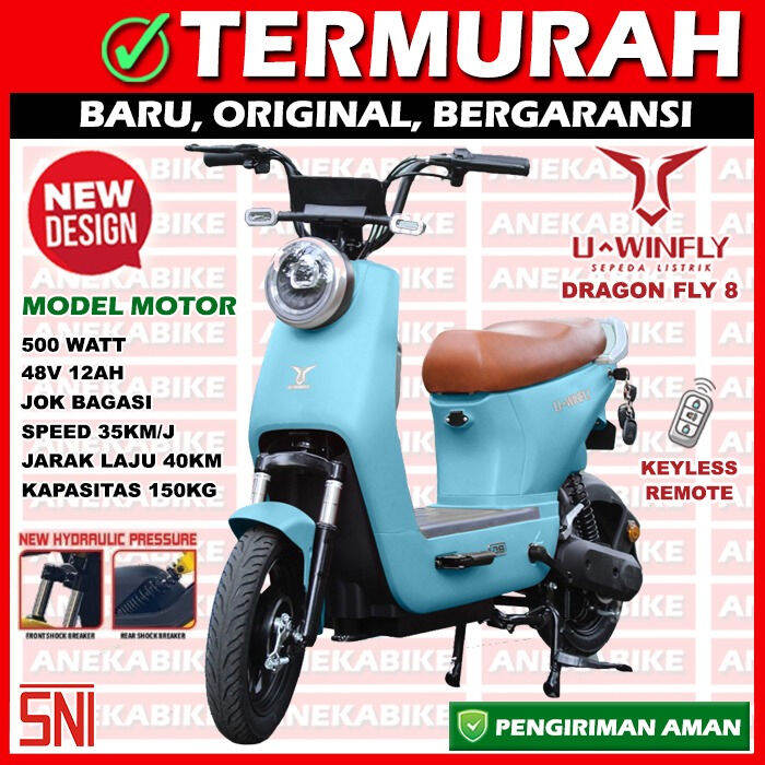 PROMO SPESIAL Sepeda Listrik Uwinfly DF7 Dragon Fly 7 Garansi Resmi U