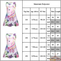 Baju Budak Perempuan Dress Kids Sleeveless Cartoon Baby Girls Princess Party Prom