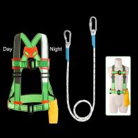 Reflective Safety Belt Electrician High Altitude Work Construction Protection Safety Rope Suit Outdoor Anti-fall Belt 1.8/3/5m