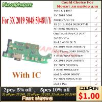 สำหรับ Alcatel 4047 1V 2019 5001 1S 5024 3C C5 5037 5048 5058 5059 3V 5099A 5แท่นชาร์ท USB แผงเฟล็กซ์ช่องเสียบชาร์จ