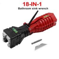 Universal 18 In 1 Faucet Wrench Multi Double Head Sink Installer Flume Wrench Plumbing Socket Repair Tool Tools Set Professional