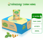 Sữa Đậu Nành Fami Canxi Thùng 40 Bịch x 200ml