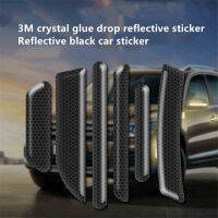 Car motorcycle black 3M reflective anti-collision stickers wheel eyebrow rearview mirror door handle anti-collision