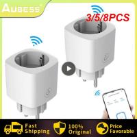 3/5/8PCS Voice Control Power Monitor Socket Mutifunctional Smart Socket Wifi Dual Mode Dual Mode Socket Ratchets Sockets