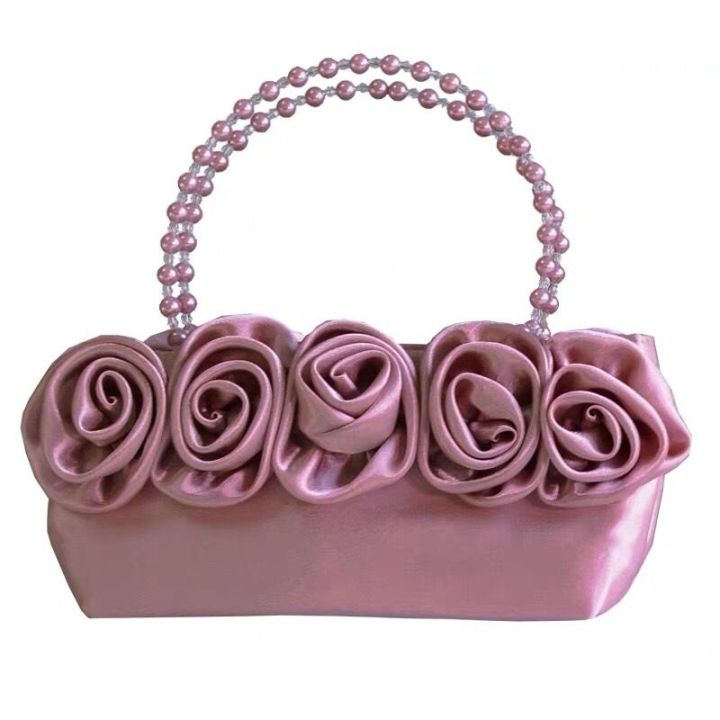 muse-fashion-โฮมเมดกระเป๋าหญิง2022คลื่นลูกใหม่ย้อนยุคป่าที่ทำด้วยมือดอกไม้รักแร้กระเป๋าสะพายกระเป๋าถือ