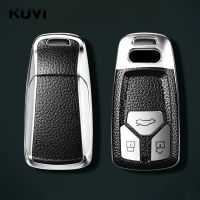 หนัง + TPU เปลือกเคส Kunci Remote Mobil สำหรับ Audi A4 B9 A5 A6L A6 S4 S7 S5 8W Q7 4M Q5 TT TTS RS Coupe อุปกรณ์ตกแต่ง