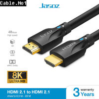 Jasoz สาย HDMI 0.5m-20m hdmi 2.1 Cable 8K/60Hz 4K/120Hz 48Gbps support HDR VRR