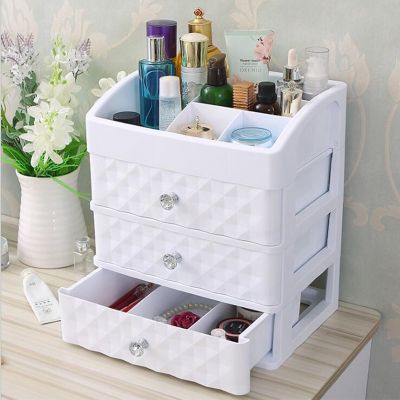 Plastic Cosmetic Drawer Container Makeup Organizer Box For Storage Make Up Jewelry Nail Holder Home Desktop Sundry Storage case
