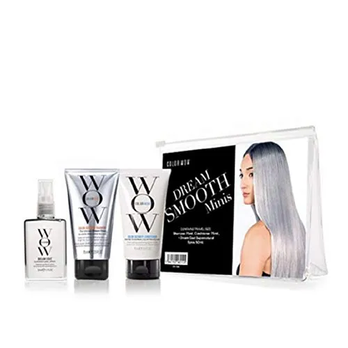  COLOR WOW Dream Smooth Travel Kit Includes Shampoo, Conditioner  and Dream Coat - Get the silky, liquidy, glossy texture of your dreams and  defy humidity for days, everywhere you go 