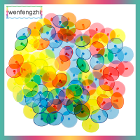 wenfengzhi 100X FLAT round Plastic Golf Ball ตำแหน่งเครื่องหมาย Multicolor Mark