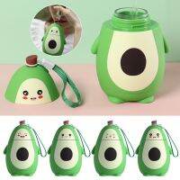 OKDEALS 280ML Kawaii Kitchen Accessories A Drinkware กาต้มน้ำแบบพกพาอะโวคาโดกระบอกน้ำถ้วยดื่มแก้วน้ำผลไม้