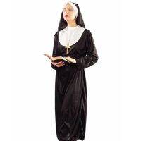 2023 Halloween Costume Prom Cosplay Priestess Nun Dress 2pcs Set for Women