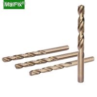 MaiFx Cobalt Coated Straight Shank Standard Length HSS M35 High Speed Steel Drill Bits Set for Metal Drilling Cutting