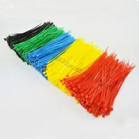 300 Pcs 6  Color 6" inch 2X150 (mm) colorful Self-Locking Plastic Cable Zip Ties Cable Loop Ties Cable Management