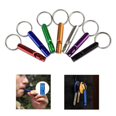 5pcs Camping Hiking Survival Whistle Small Size Aluminum Emergency Whistle Outdoor EDC Tools Train Whistle Team Sports Survival kits