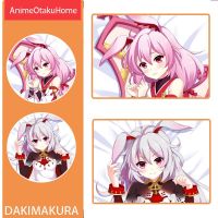 Anime Honkai Impact 3 Theresa Apocalypse Kiana Kaslana ปลอกหมอน Otaku Bedding Dakimakura ปลอกหมอน