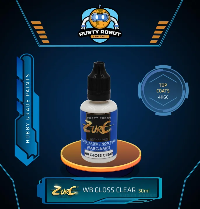 Zurc WaterBased Gloss Clear Coat Acrylic Paint 30ml 4KGC Lazada PH