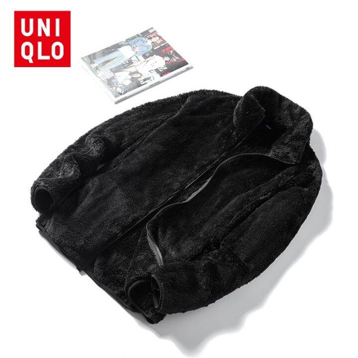 uniqlo-เสื้อแจ็กเก็ตแขนยาว-ผ้าฟลีซ-แต่งซิป-สําหรับผู้ชาย-ไซซ์-m-6xl