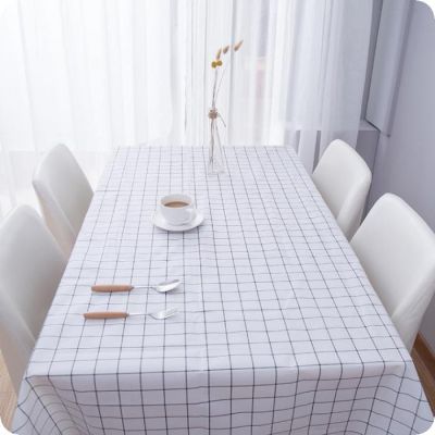 Tablecloth Plaid Table Cloth Cover Dustproof Dinner Dinning Room