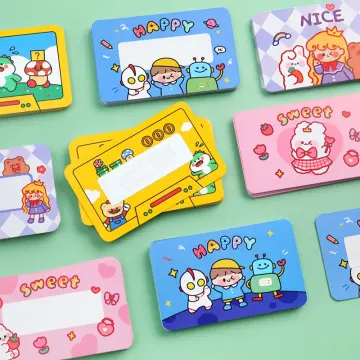 20Sheets Cute Kawaii Cartoon Sticker Cartoon Cartoon Little Girl Sticker  Kit Cute Sticker Small Size Clipboard Stickers