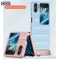 HOCE เคส FindN2flip เนื้อสัมผัสเคสโทรศัพท์สำหรับออปโป้ไฟนด์ N2ฝาพับ5G กันกระแทกแบบเรียบปกป้องผิวด้านป้องกันรอยขีดข่วน