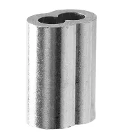 1/8Inch 100PCS Aluminum Crimping Loop Sleeve for Wire Rope, Cable Ferrule