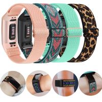 [HOT CHALIUIUILILXWE 607] สายนาฬิกาข้อมือสำหรับ Fitbit Charge 4 3สายรัดยางยืดไนลอน Correa สำหรับ Fitbit Charge 3 4วงนาฬิกาทอ