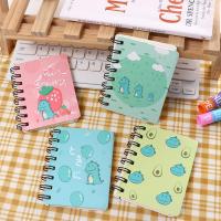 AI XI Kawaii Planner แผ่นรองเขียนนักเรียนอุปกรณ์สำนักงานโรงเรียนการ์ตูนไดโนเสาร์สมุดบันทึก A7ทำรายงานด้วยมือสมุดบันทึกแบบมีขดลวด