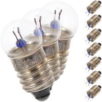 【CC】☃  10 Bulbs Miniature Lamps Experiment Screw Base Indicator Incandescent Bulb Old- Fashioned Flashlight