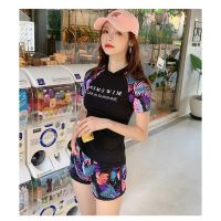 Womens Split Swimsuit Ladies Korean Conservative Thin Diving Swimwear