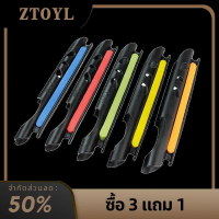 ZTOYL ตัวหนีบแผ่นม้วนตกปลาสายเบ็ดตกปลาแผ่นคดเคี้ยวที่จับคันเบ็ดตกปลาอุปกรณ์เสริมสำหรับจับคันเบ็ด