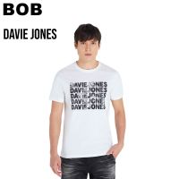 BoB-DAVIE JONES เสื้อยืดพิมพ์ลาย สีขาว Graphic Print T-Shirt in white LG0028WHSMLXL-3XL unisex #polo