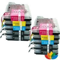 【☼】 Udvabony BD LC38 LC67 LC61 LC65 LC11 LC16 LC980 LC990 LC1100หมึกสำหรับ Brother DCP 145C 165C 385C 585CW Inkjet Printer