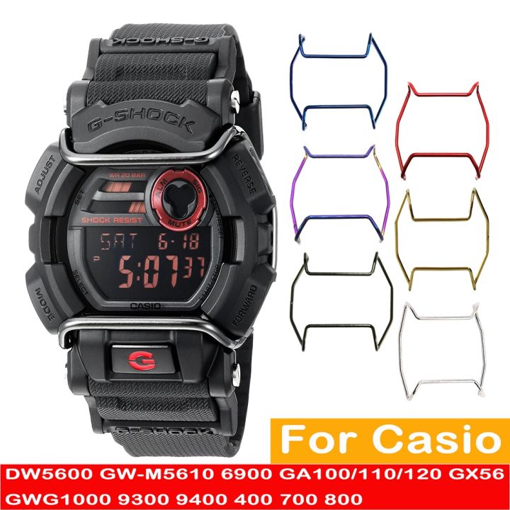 สำหรับ-casio-watch-ตัวป้องกันกันกระแทกสำหรับรุ่น5600-5610-gx56-9400-9300-gwg-1000-6900-ga-100-ga-700-800-400โลหะสแตนเลส