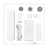 1Set Tuya WiFi M616EGWT Smart Electric Curtain Motors Chain Roller Blinds APP Voice Control White Plastic for Alexa Google Home EU Plug