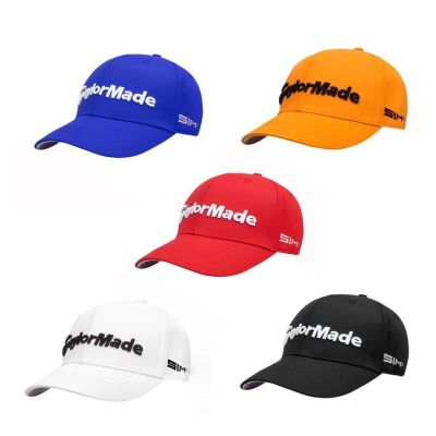 ✾﹍ Golf cap for men and women TaylorMade printed sunscreen ball cap breathable g olf cap for all seasons