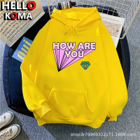 HelloKoma เสื้อฮู้ด เสื้อแขนยาวอบอุ่น หลวมและสบาย นุ่มนวล สบายๆ คลาสสิค น่ารัก WWY230009E 41Z231008