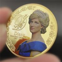 ห้าปอนด์ 999 ทองคำเงินเหรียญ Diana Princess of Wales สะสมเหรียญเหรียญอังกฤษ Diana Spencer-TIOH MALL