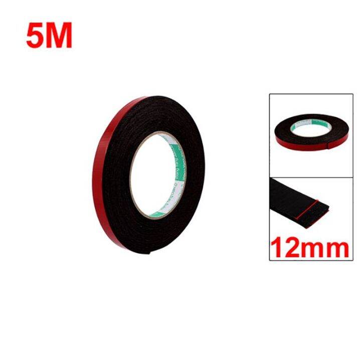 8mm-10mm-12mm-double-side-tape-adhesive-sticker-2mm-thickness-sponge-foam-glue-strip-sealing-5m-length-for-fixing-pad-sticky-adhesives-tape