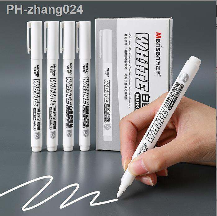 2-5-12-pcs-white-marker-pens-paint-oily-waterproof-1mm-tattoo-skin-markers-scribe-gel-pen-diy-permanent-makeup-tattoo-supplies