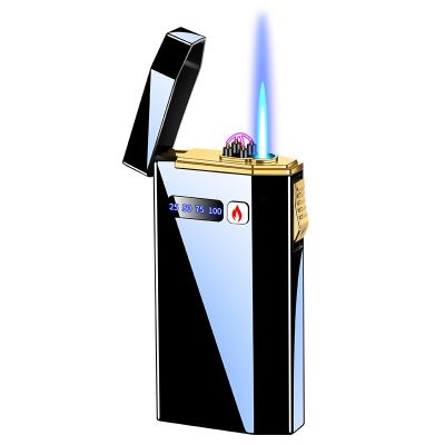 ZZOOI Dual Arc Gas Dual-use Usb Charging Electronic Windproof Lighter Personality Creativity Lighters