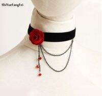 【HOT】♙ Hollow Punk Necklace Out Big Gothic Tassels Beads Wedding Jewelry