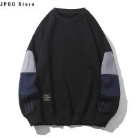 JPQQ Store เสื้อสเวตเตอร์ใหม่ฤดูใบไม้ร่วงและฤดูหนาว2021สำหรับผู้ชายสไตล์ญี่ปุ่นเทอร์รี่เล็กอินเทรนด์เสื้อสเวตเชิ้ตของผู้ชายผ้าคอตตอนทันสมัยเสื้อผ้าคอกลมผู้ชายเข้าชุดกันสีสองแบบ