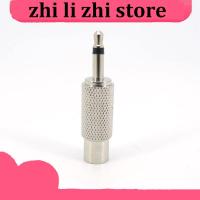 zhilizhi Store 1pcs Metal 3.5mm Jack Converter 3.5 Male Mono Plug to RCA Female Audio Connector to AV Female Computer Audio